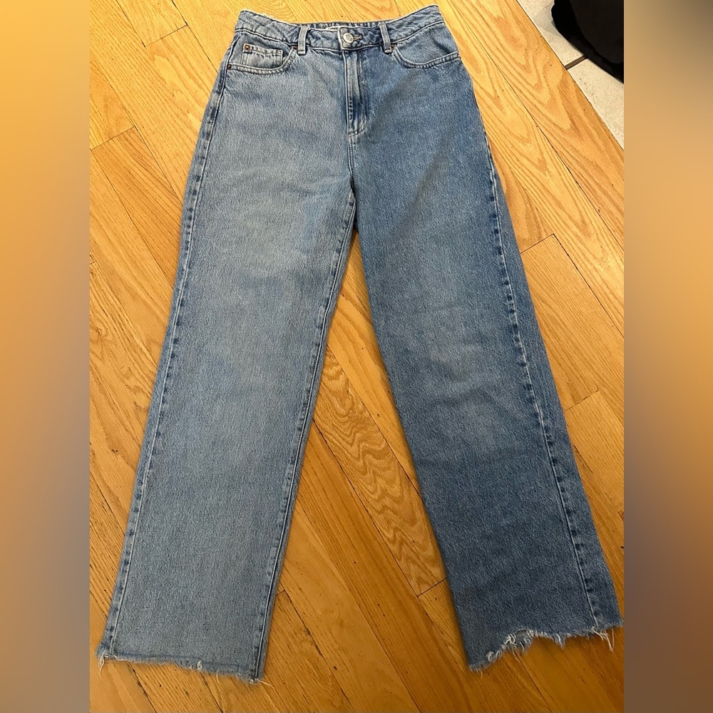 Garage Blue Flare & Wide Leg Jeans